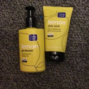Skin care lemon exfoliating skin care